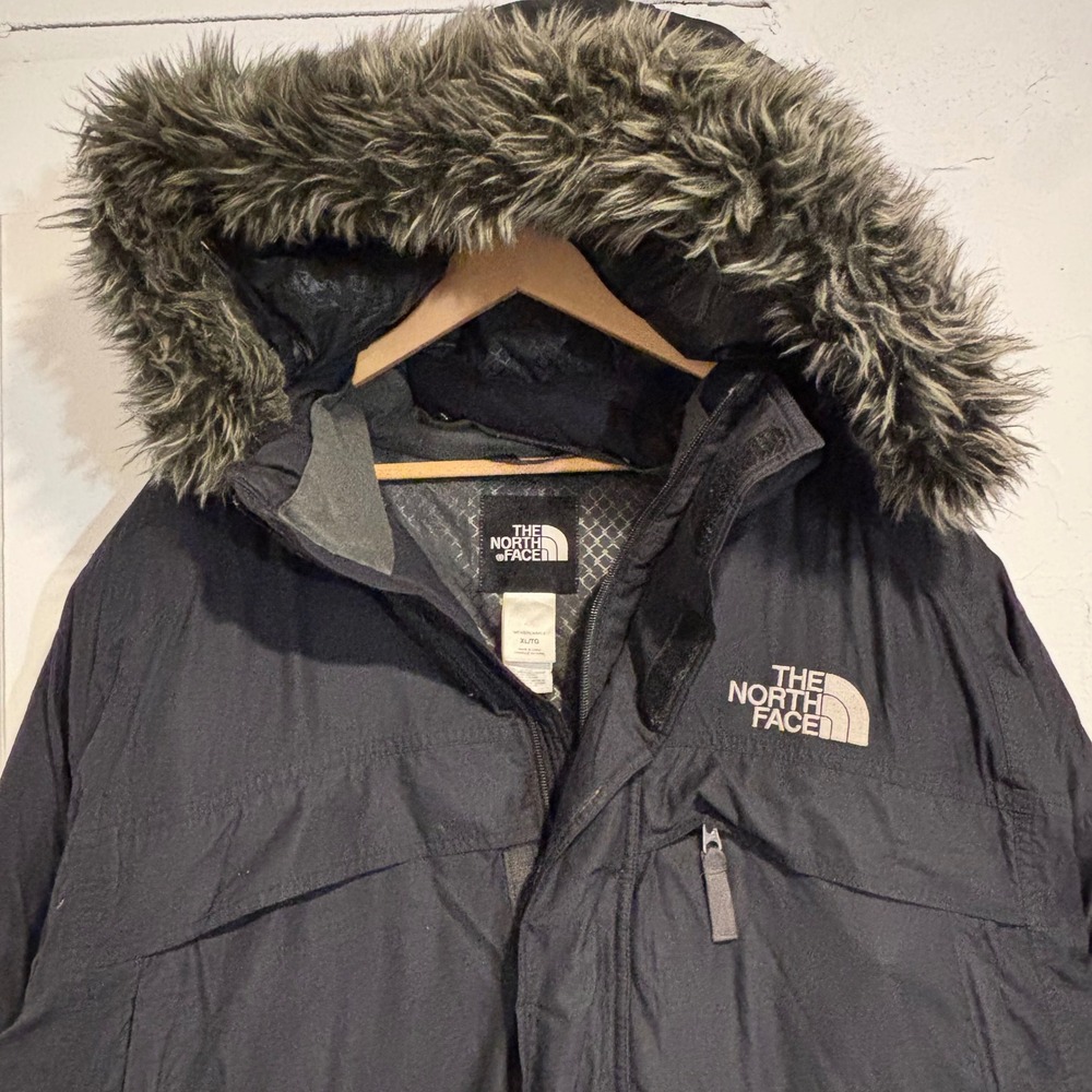 Vintage 2000s The North Face McMurdo Parka XL Goose Down HyVent Fur Hood - Picture 2 of 12